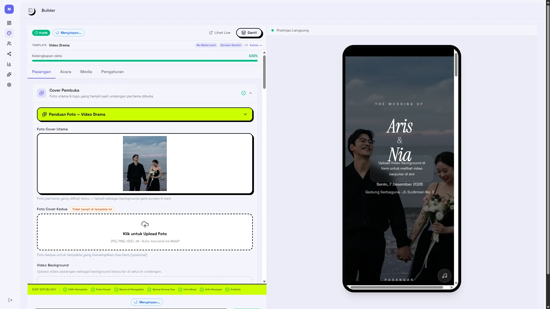 Upload Foto, Preview Langsung Berubah